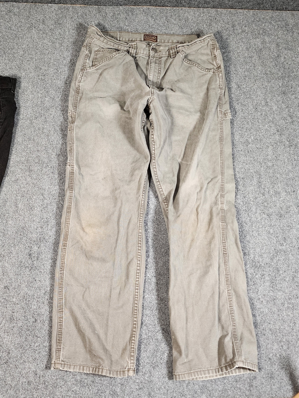 C.E. Schmidt Workwear Men's Beige Cotton Construction Pants 34x32